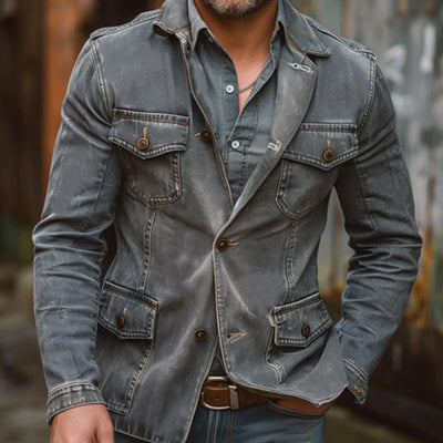 Vayla | Washed Denim Jacket by Roberto Russo