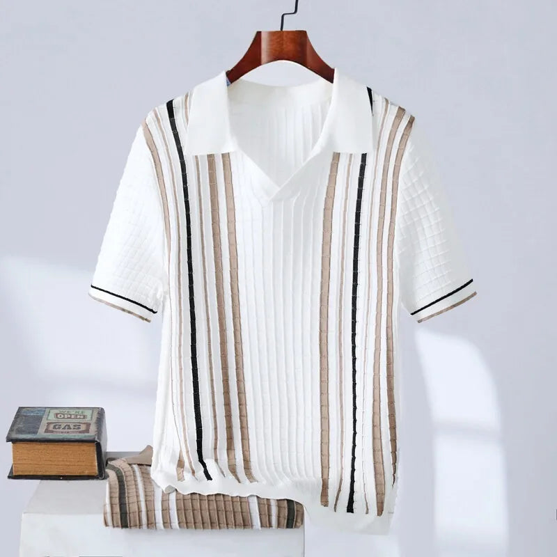 Collezione Waffle-Knit Polo