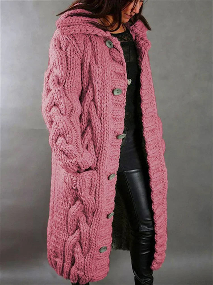 Vayla | Chunky Knit Long Cardigan