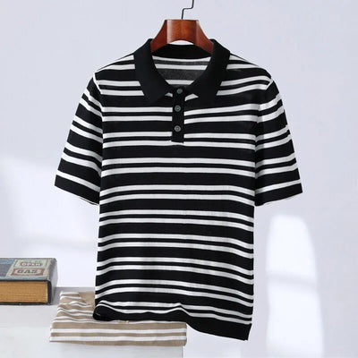 Muccino Striped Polo Shirt