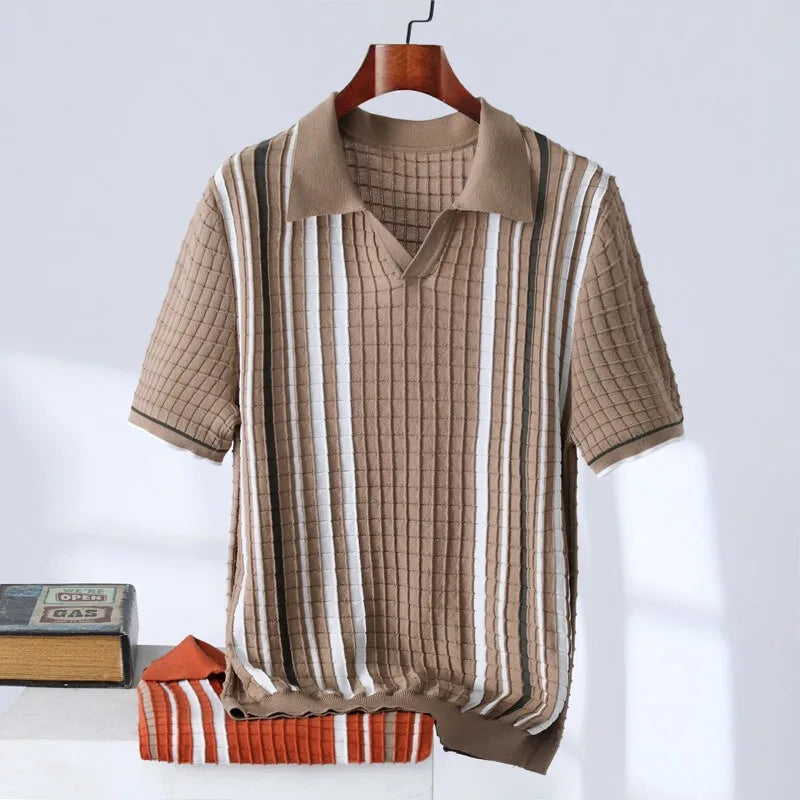 Collezione Waffle-Knit Polo