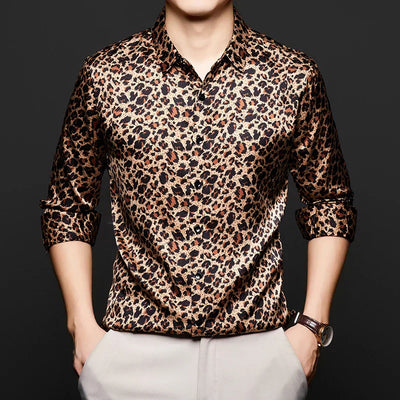Savanna Silk Leopard Shirt