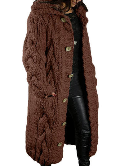 Vayla | Chunky Knit Long Cardigan