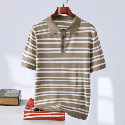 Muccino Striped Polo Shirt