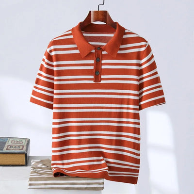Muccino Striped Polo Shirt