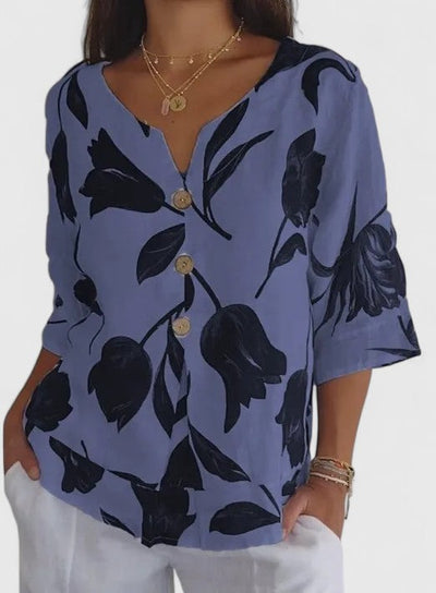 Vayla | Elegant Floral Print Blouse