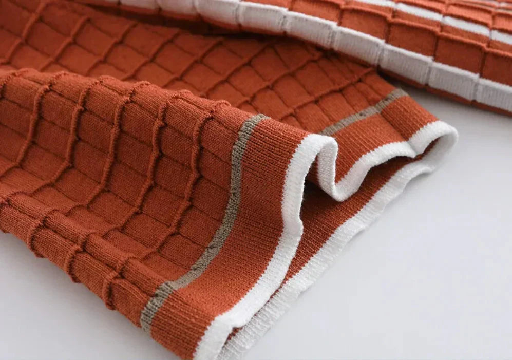 Collezione Waffle-Knit Polo