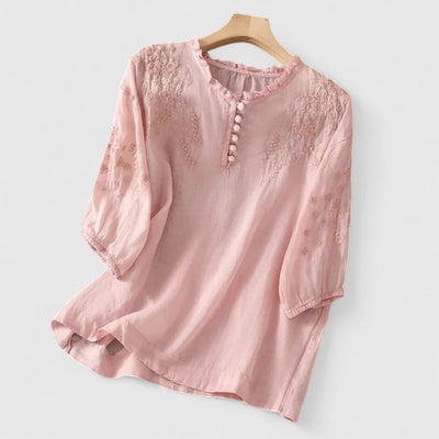 Vayla | Elegant Button-Front Blouse