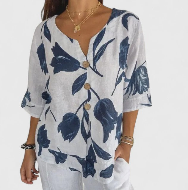 Vayla | Elegant Floral Print Blouse