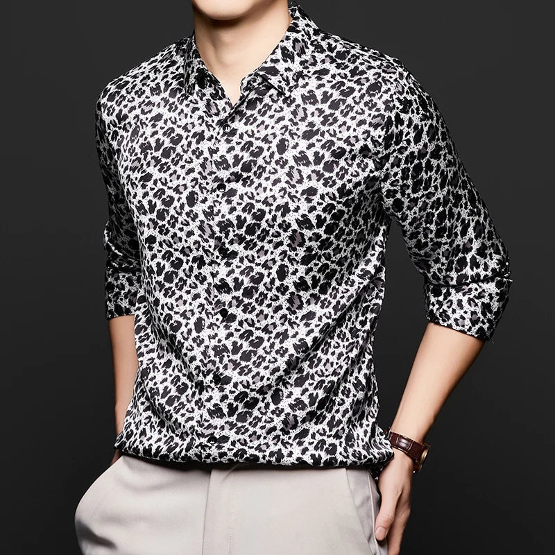 Savanna Silk Leopard Shirt