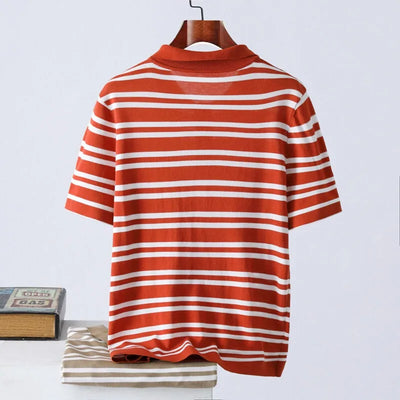 Muccino Striped Polo Shirt