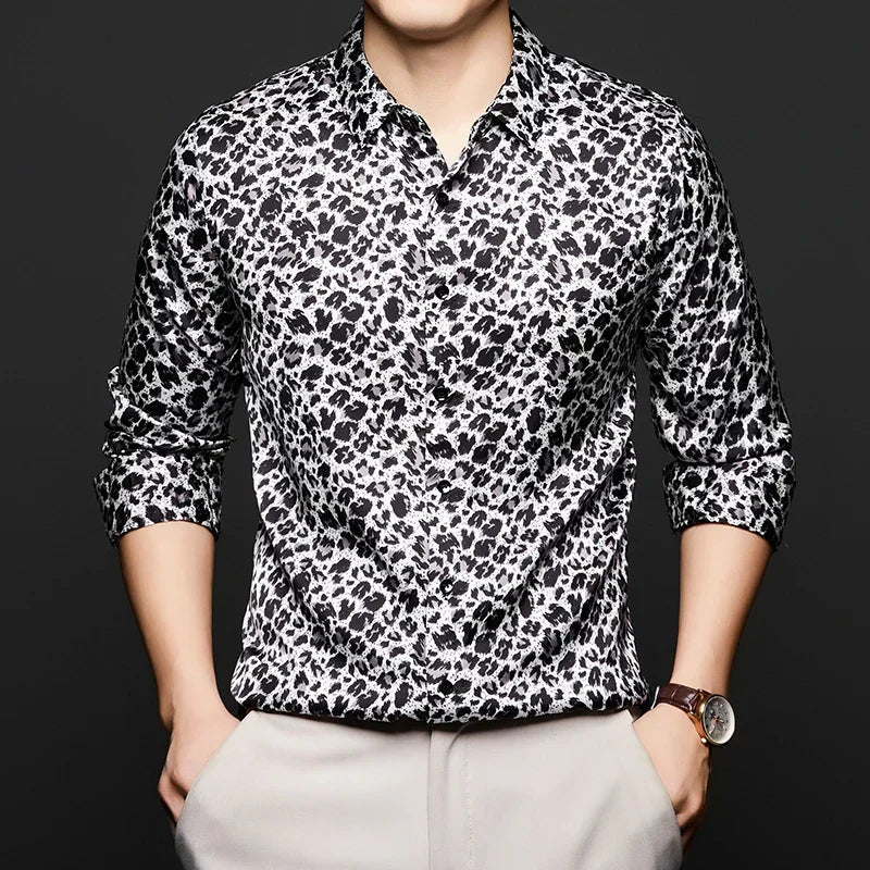 Savanna Silk Leopard Shirt