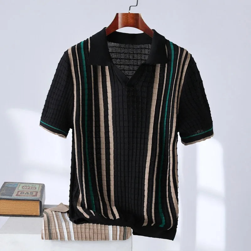 Collezione Waffle-Knit Polo