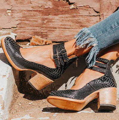 Vayla | Vintage Elegance Leather Heels