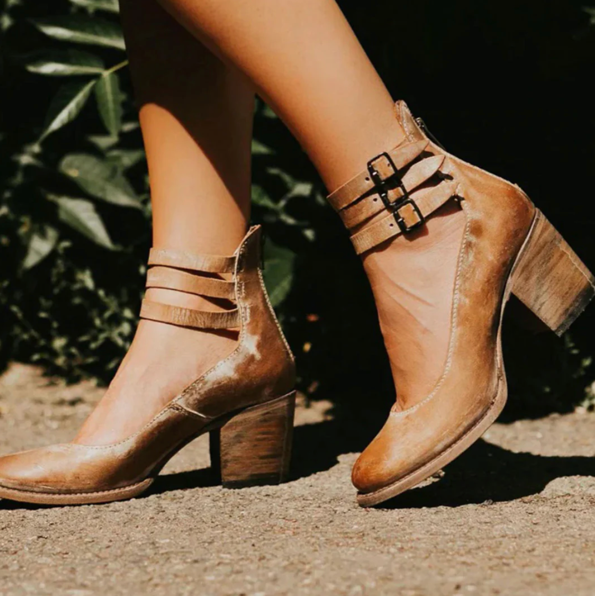 Vayla | Vintage Elegance Leather Heels