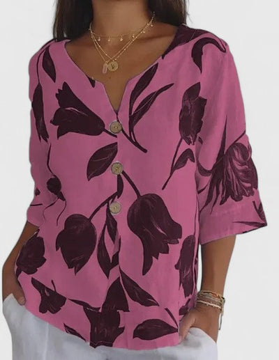 Vayla | Elegant Floral Print Blouse