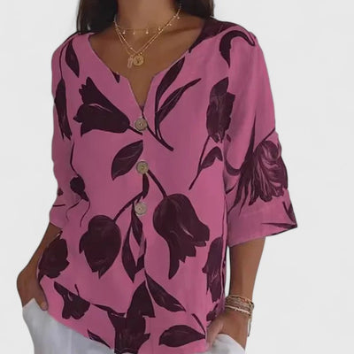 Vayla | Elegant Floral Print Blouse