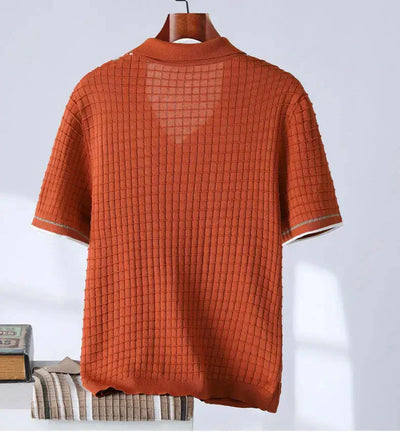 Collezione Waffle-Knit Polo