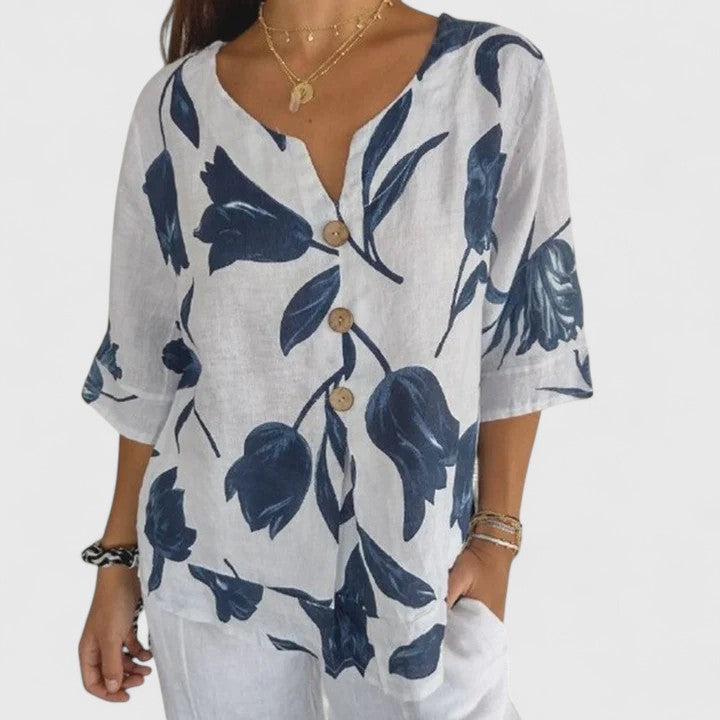 Vayla | Elegant Floral Print Blouse