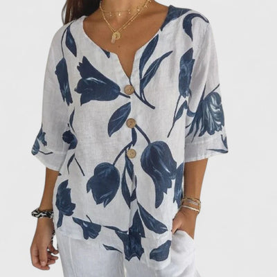 Vayla | Elegant Floral Print Blouse
