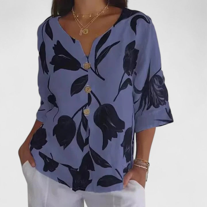 Vayla | Elegant Floral Print Blouse