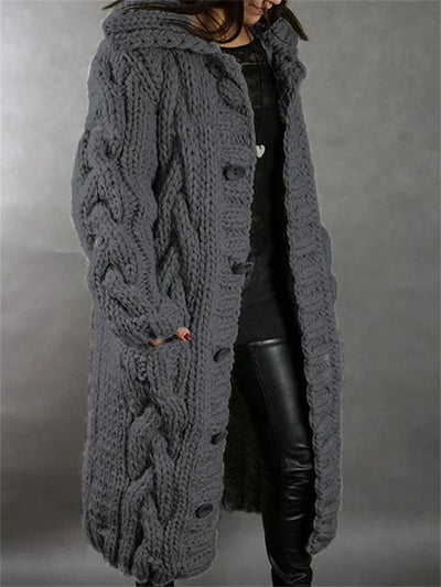 Vayla | Chunky Knit Long Cardigan