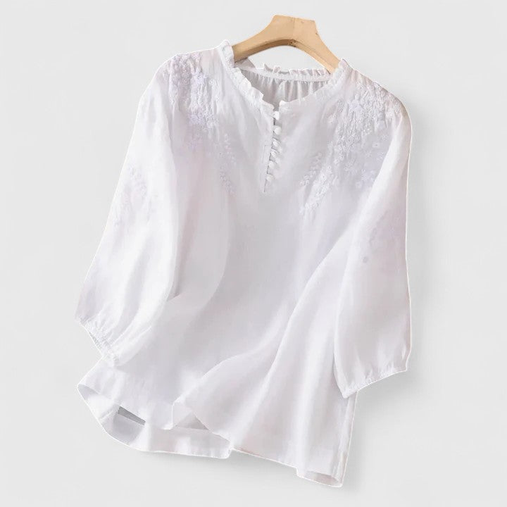Vayla | Elegant Button-Front Blouse
