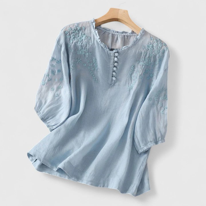 Vayla | Elegant Button-Front Blouse