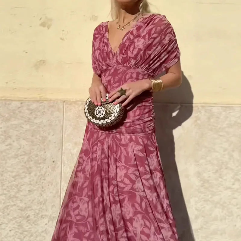 Vayla | Elegant Dress With V-Neckline