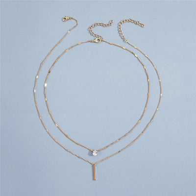 Vayla | Vintage Necklace Set with Gold Pendant