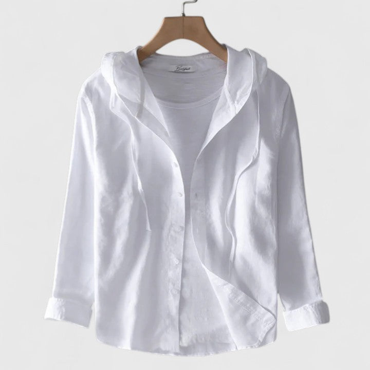 Vayla | Elegant Hooded Blouse