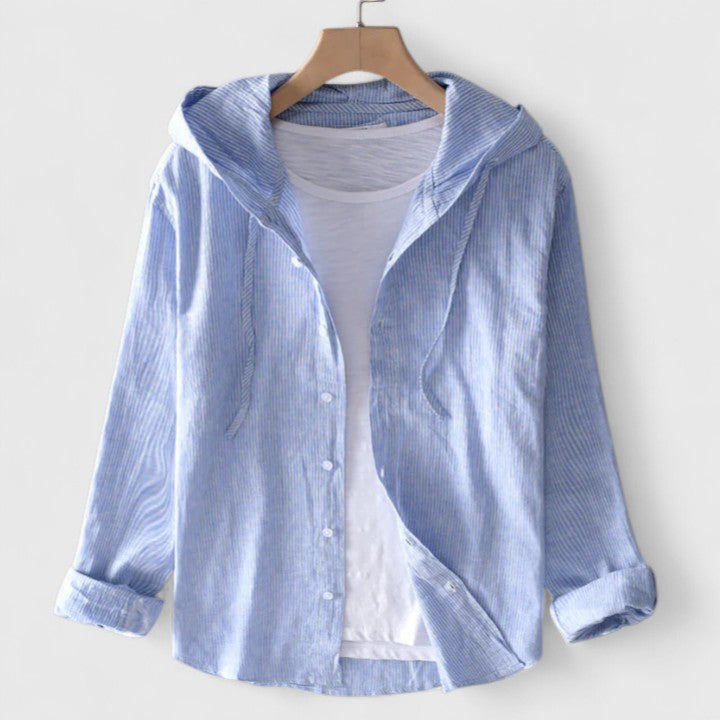 Vayla | Elegant Hooded Blouse