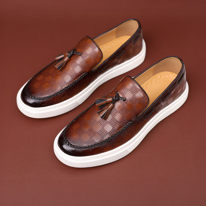 Vayla | Theodore Willow Embossed Texture Loafers