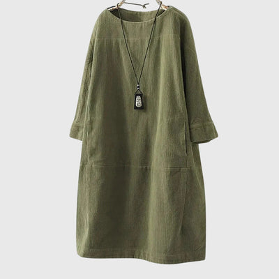 Vayla | Relaxed Corduroy Midi Dress