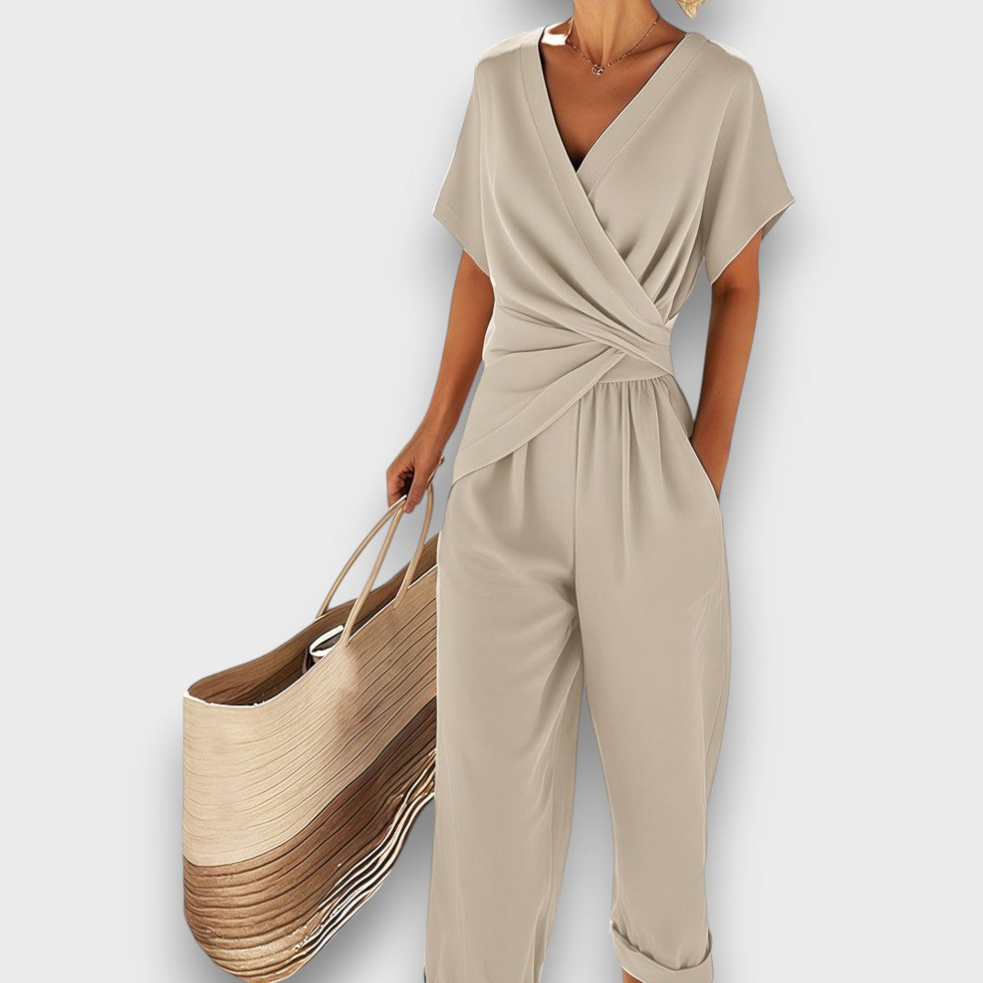 Vayla | 2-Piece Jumpsuit-Style Set with Wrap Effect