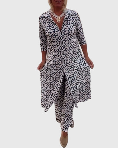 Vayla | Elegant Vintage Two-Piece Set