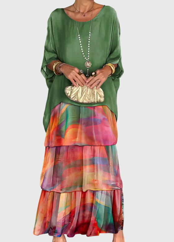 Vayla | Long and Flowing Elegant Dress