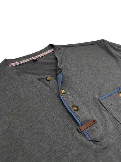 Slade | Classic Round Neck Pocket Shirt