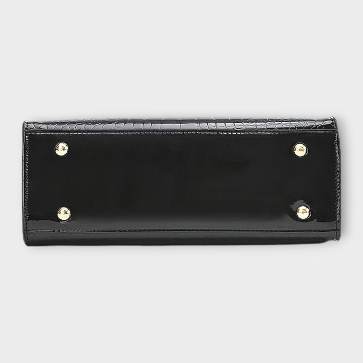 Vayla | Glossy Crocodile Pattern Handbag