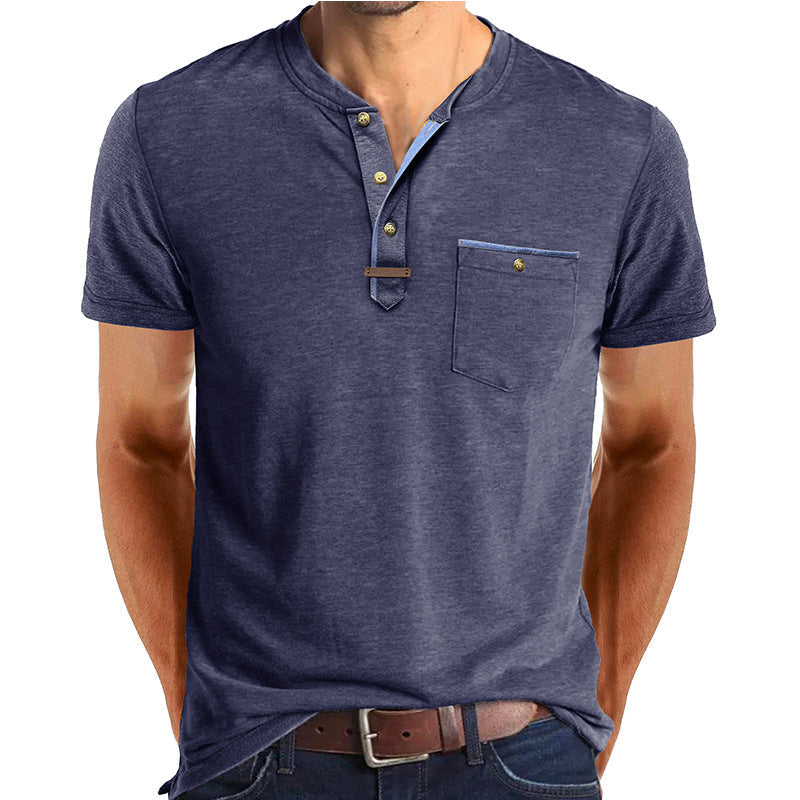 Slade | Classic Round Neck Pocket Shirt
