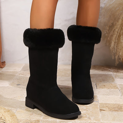 Vayla | Faux Fur Lined Mid-Calf Boots