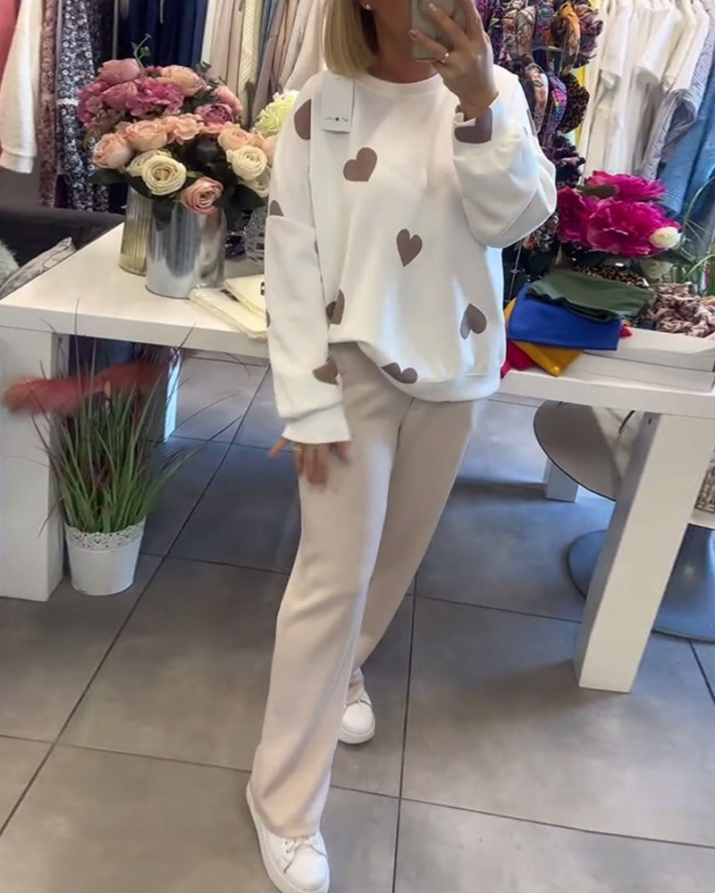 Vayla | Cotton Blend Sweater with Hearts