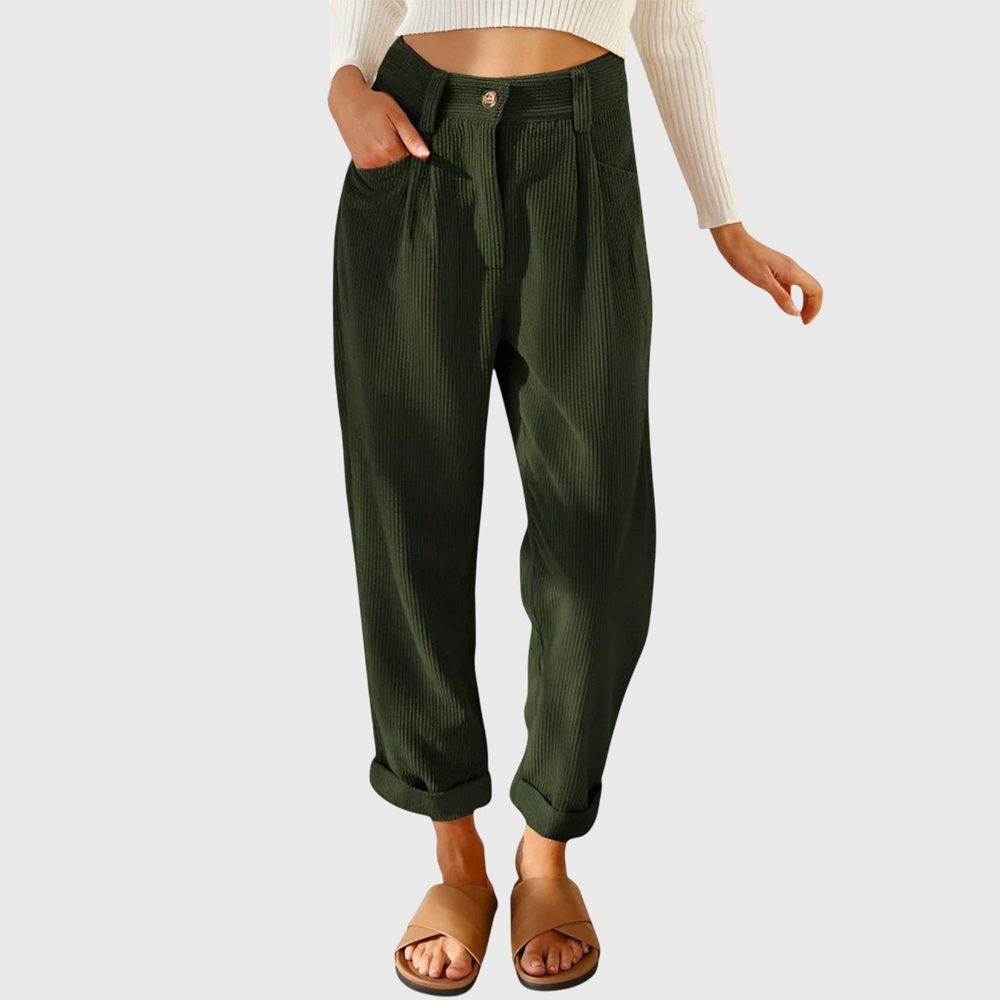 Vayla | Modern Cord Trousers