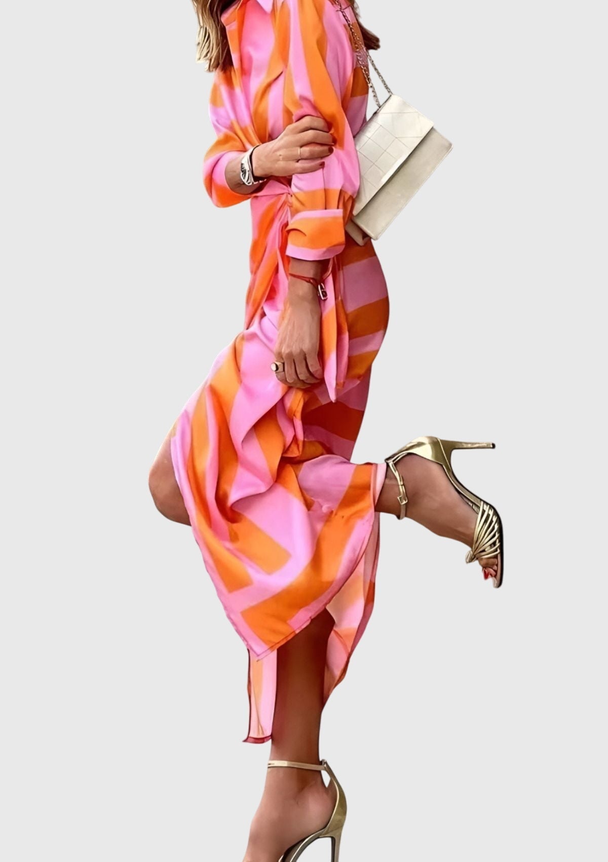 Vayla | Elegant Wrap Dress with Print