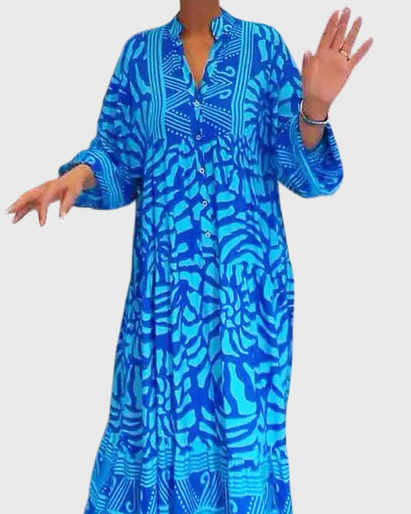 Vayla | Maxi Dress With Elegant Print