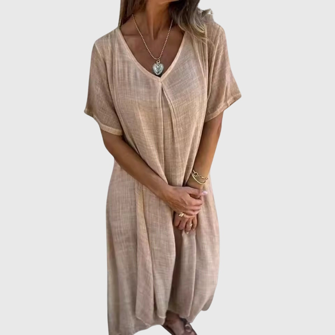 Vayla | Elegant Lightweight V-Neck Dress