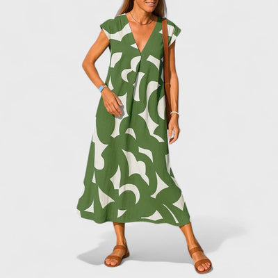Vayla | Flowing V-Neck Dress