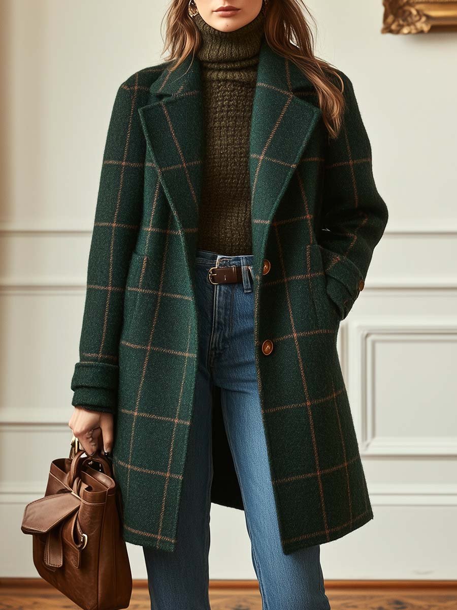 Vayla | Modern Check Coat