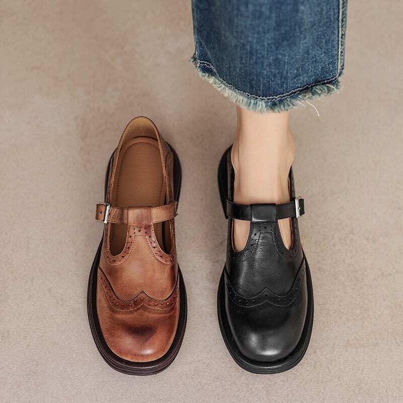 Vayla | Elegant Leather Mary Janes