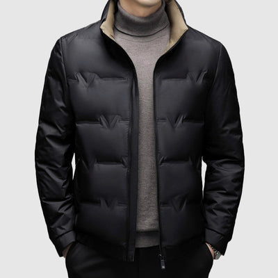 Men’s Duck Down Winter Zip-Up Jacket by Vayla